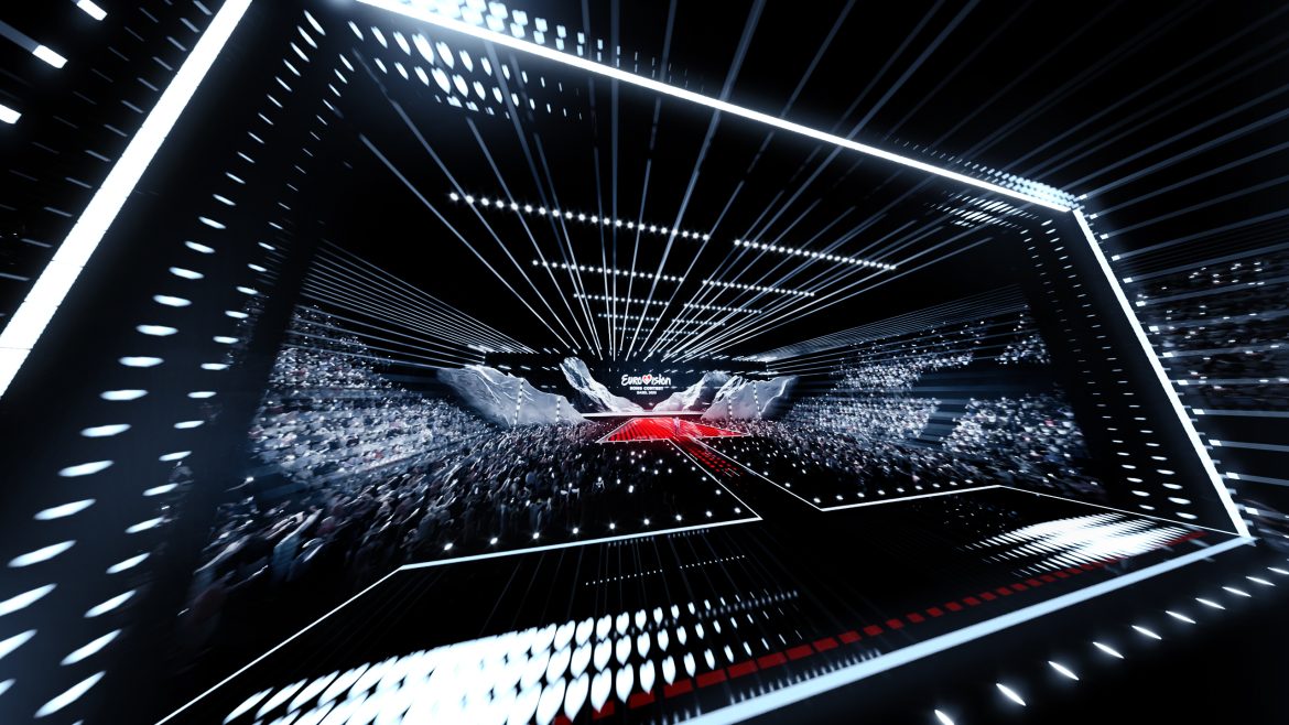 Render del escenario de Eurovisión 2025 / SRG SSR