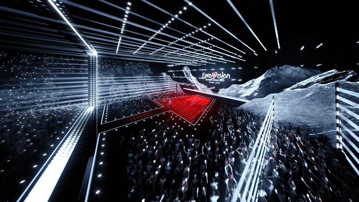 Render del escenario de Eurovisión 2025 / SRG SSR