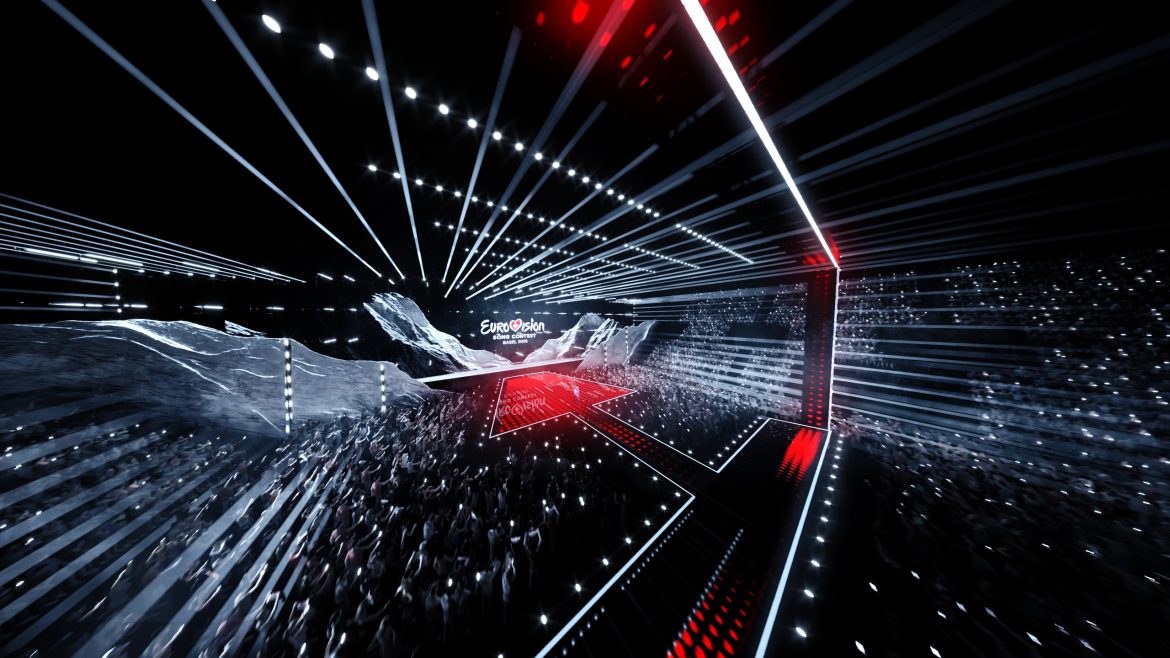 Render del escenario de Eurovisión 2025 / SRG SSR